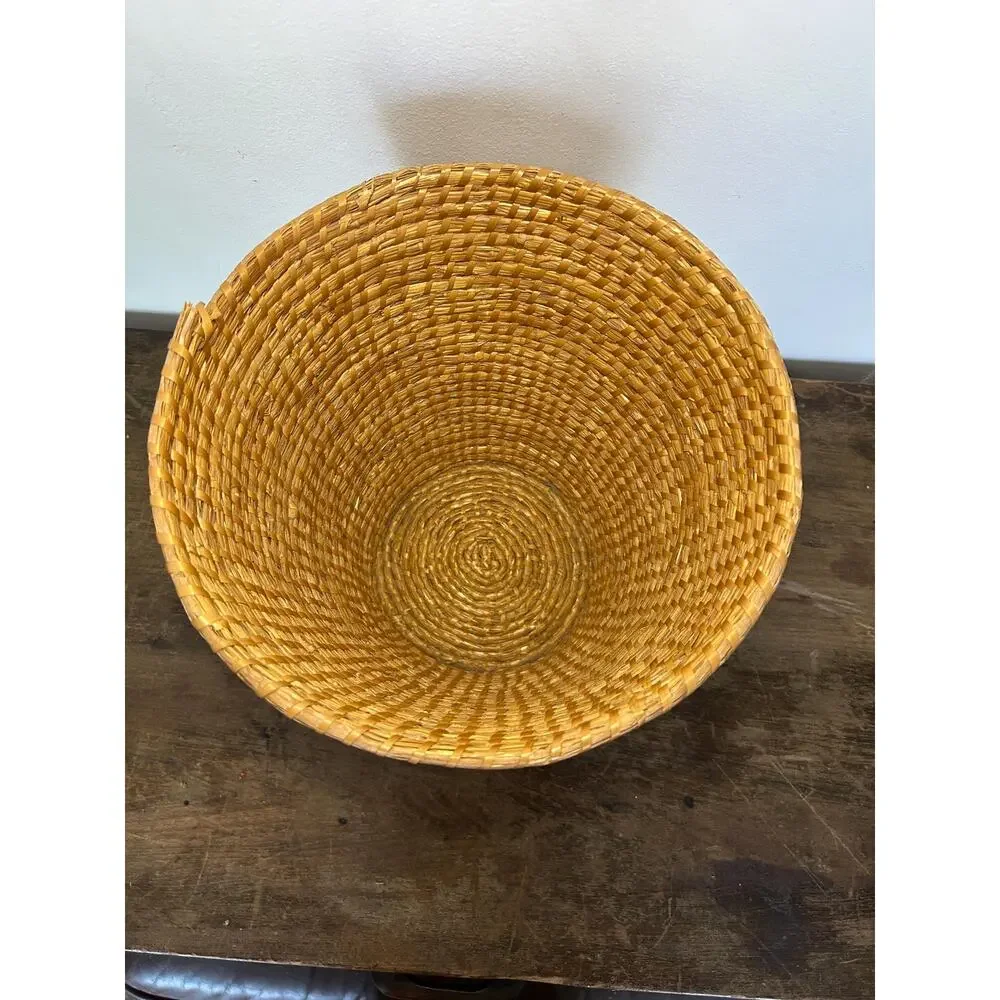 Vintage Wicker Waste Basket | Cottagecore Rustic Prairiecore Farmhouse Style